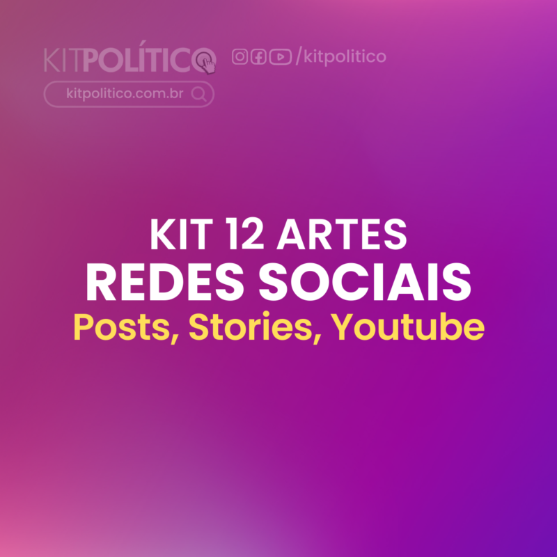 Modelos de Artes para redes sociais pacote kit politico eleitoral