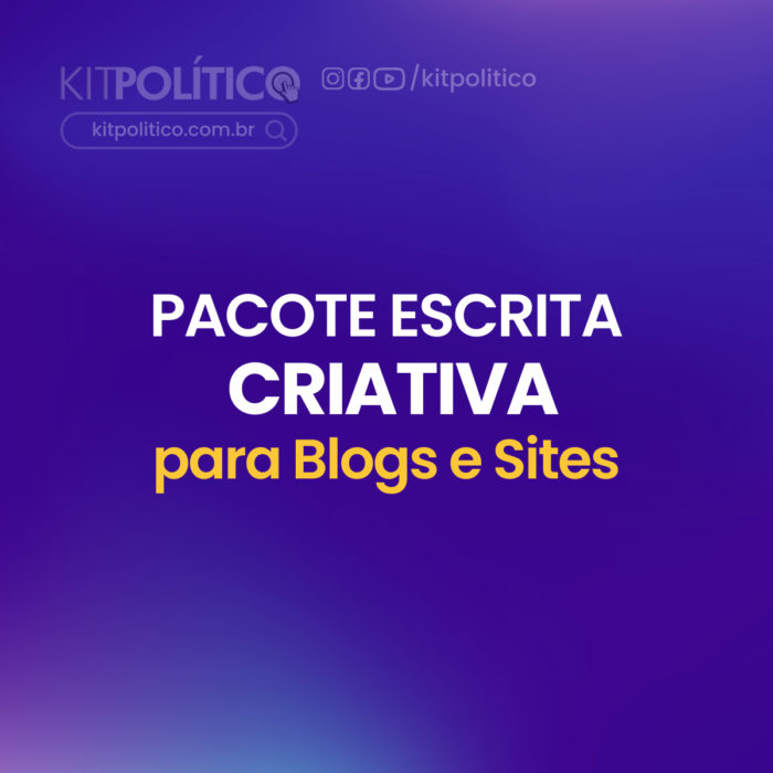 Pacote escrita criativa para sites políticos